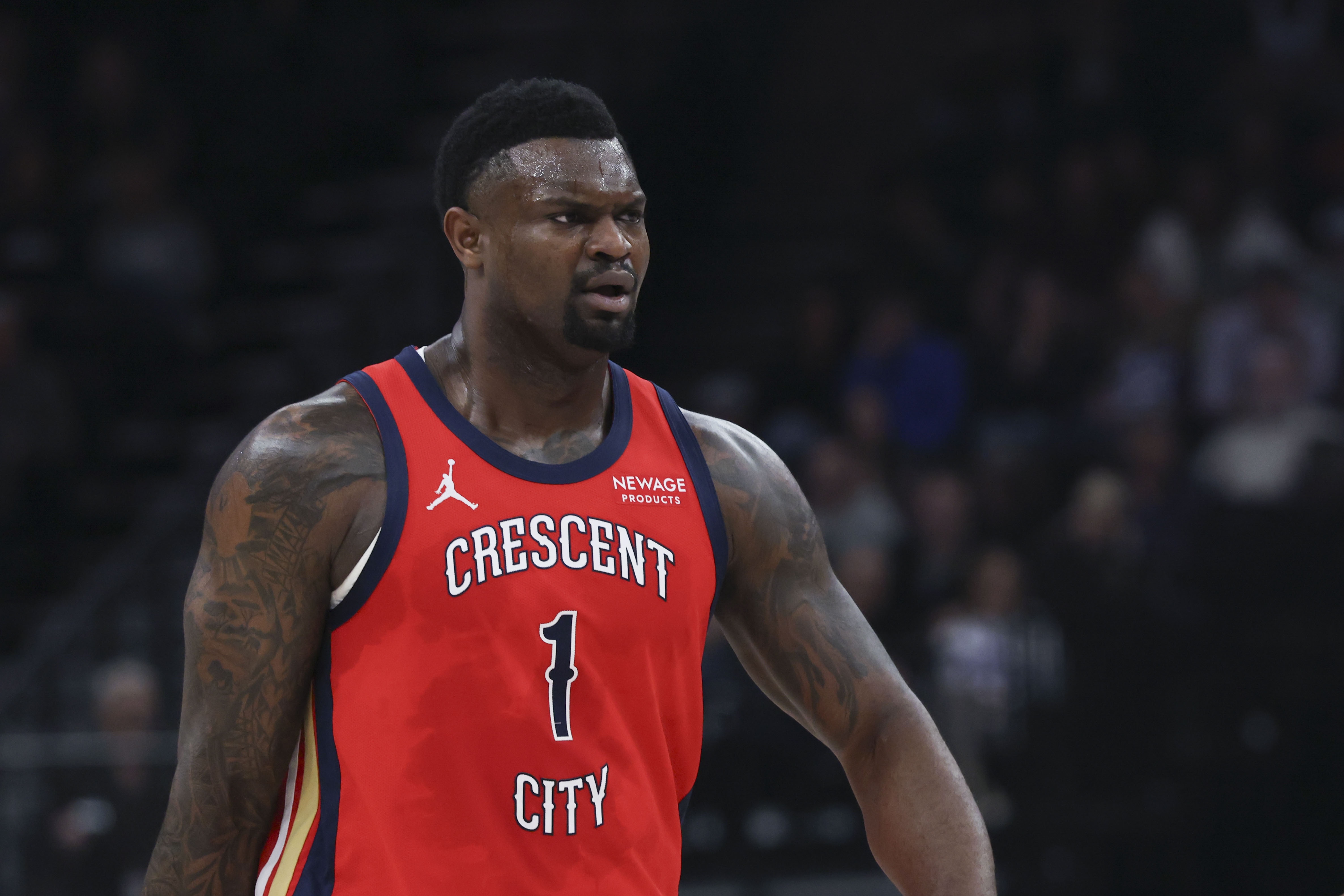 虎扑篮球-高效表现但出现关键失误！锡安10中7&amp;罚球9中7 砍下21分5板2帽